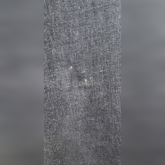 Vintage 90’s Navy Blue Lagenlook Linen Blend Pinafore T Shirt Midi Dress M - Picture 4 of 10